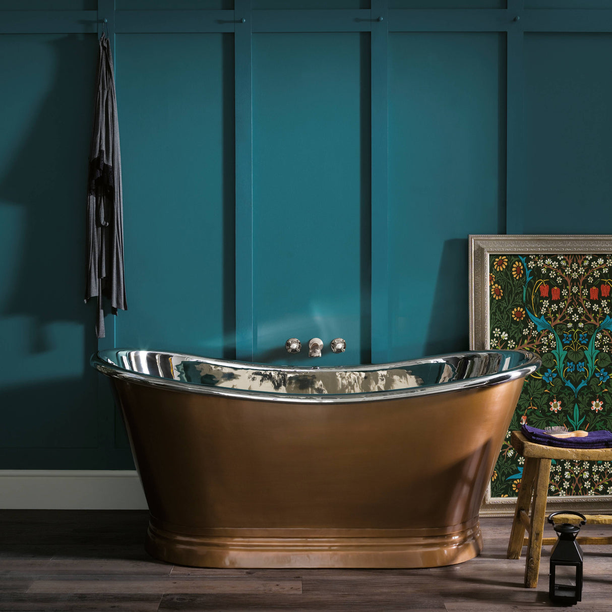 BC Designs Antique Copper Nickel Boat Bath Antique Copper/Nickel BAC016 LS1