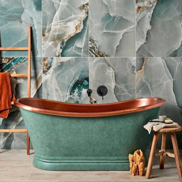 BC Designs Verdigris Green Boat Bath Copper/Verdigris BAC022 LS1