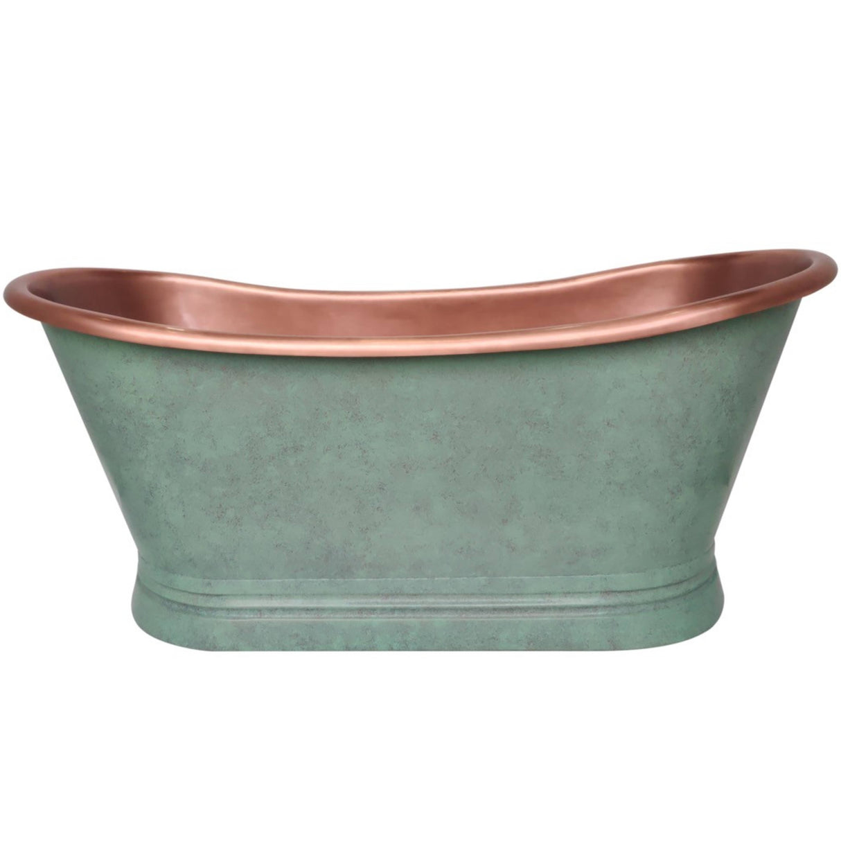 BC Designs Freestanding Verdigris Green Boat Bath BAC023