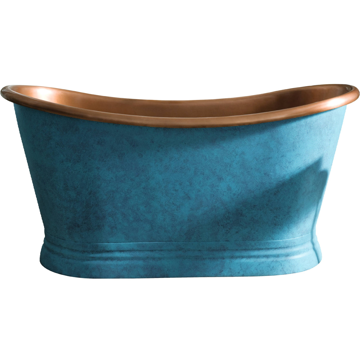 BC Designs Freestanding Patinata Blue Boat Bath BAC026