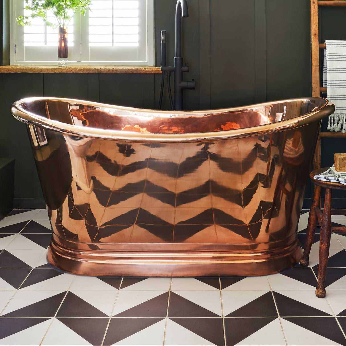 BC Designs Copper Boat Bath Copper BAC040 LS2
