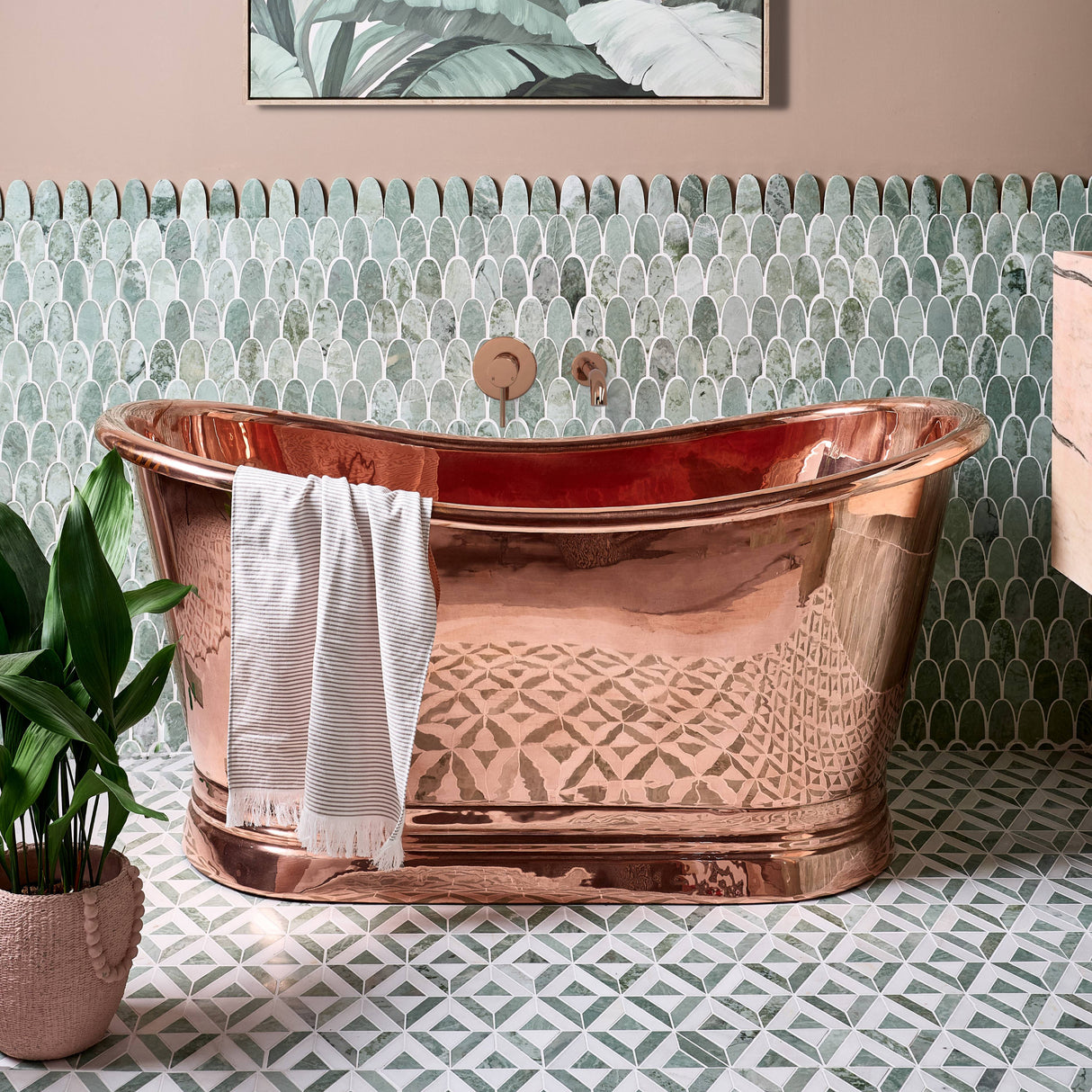 BC Designs Copper Boat Bath Copper BAC045 LS2