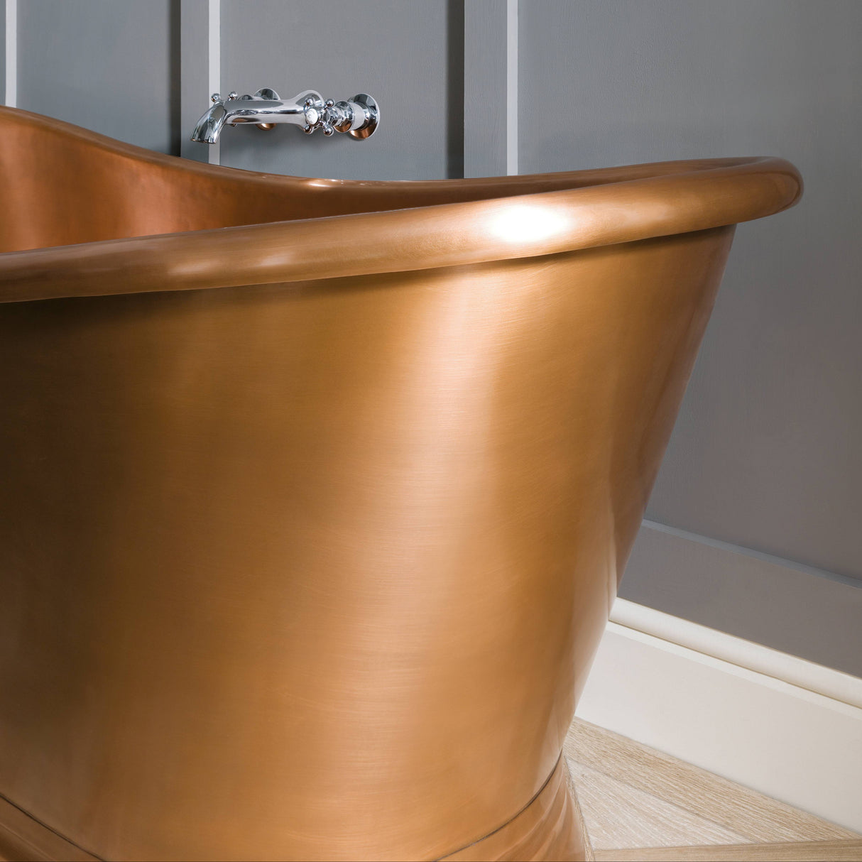 BC Designs Antique Copper Boat Bath Antique Copper BAC046 LS7
