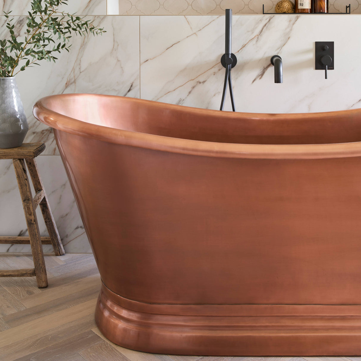 BC Designs Antique Copper Boat Bath Antique Copper BAC046 LS5