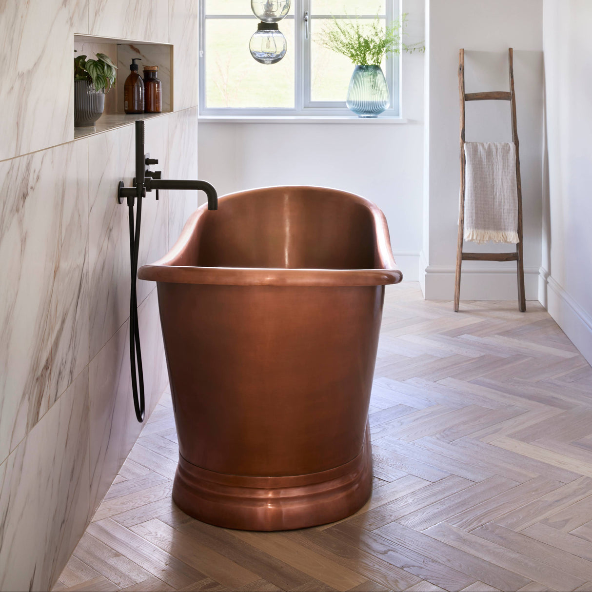 BC Designs Antique Copper Boat Bath Antique Copper BAC046 LS6