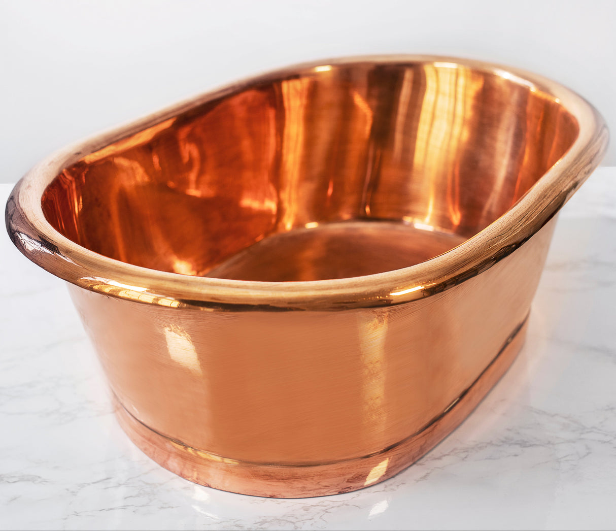 BC Designs Copper Roll Top Basin L530 x W345mm Copper BAC050 LS2