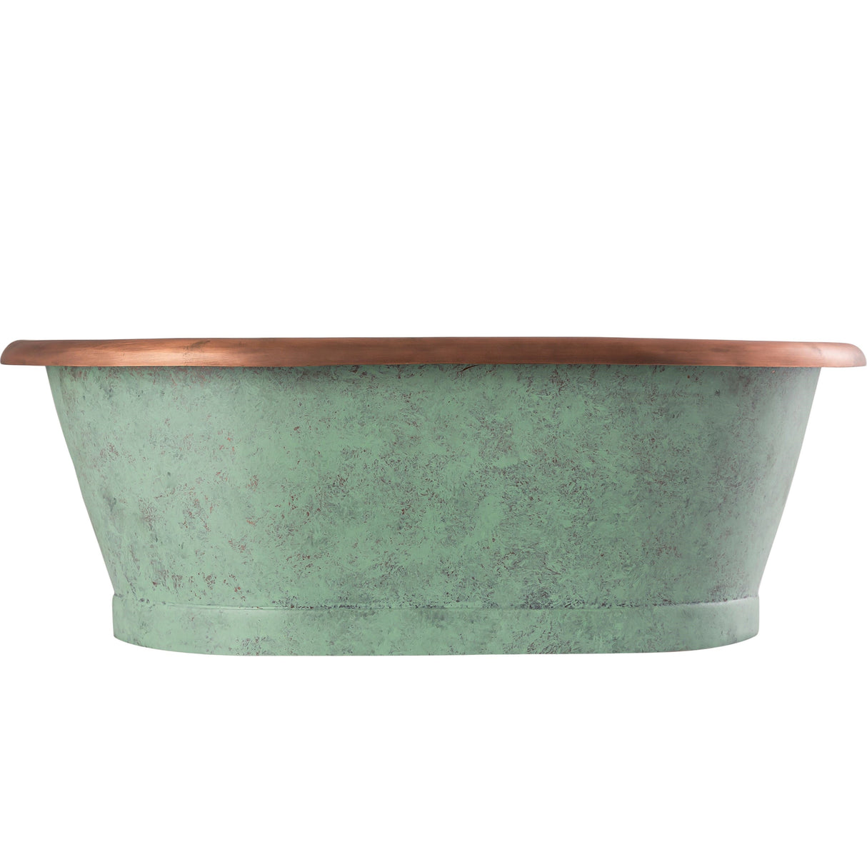 BC Designs Verdigris Roll Top Basin L530 x W345mm Copper/Verdigris BAC053_2