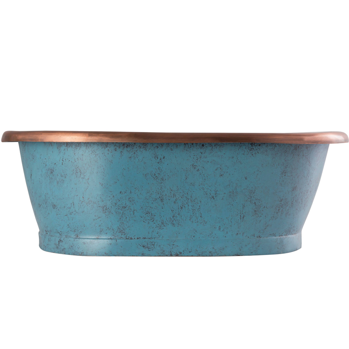 BC Designs Patinata Roll Top Basin L530 x W345mm Copper/Patinata BAC054_2
