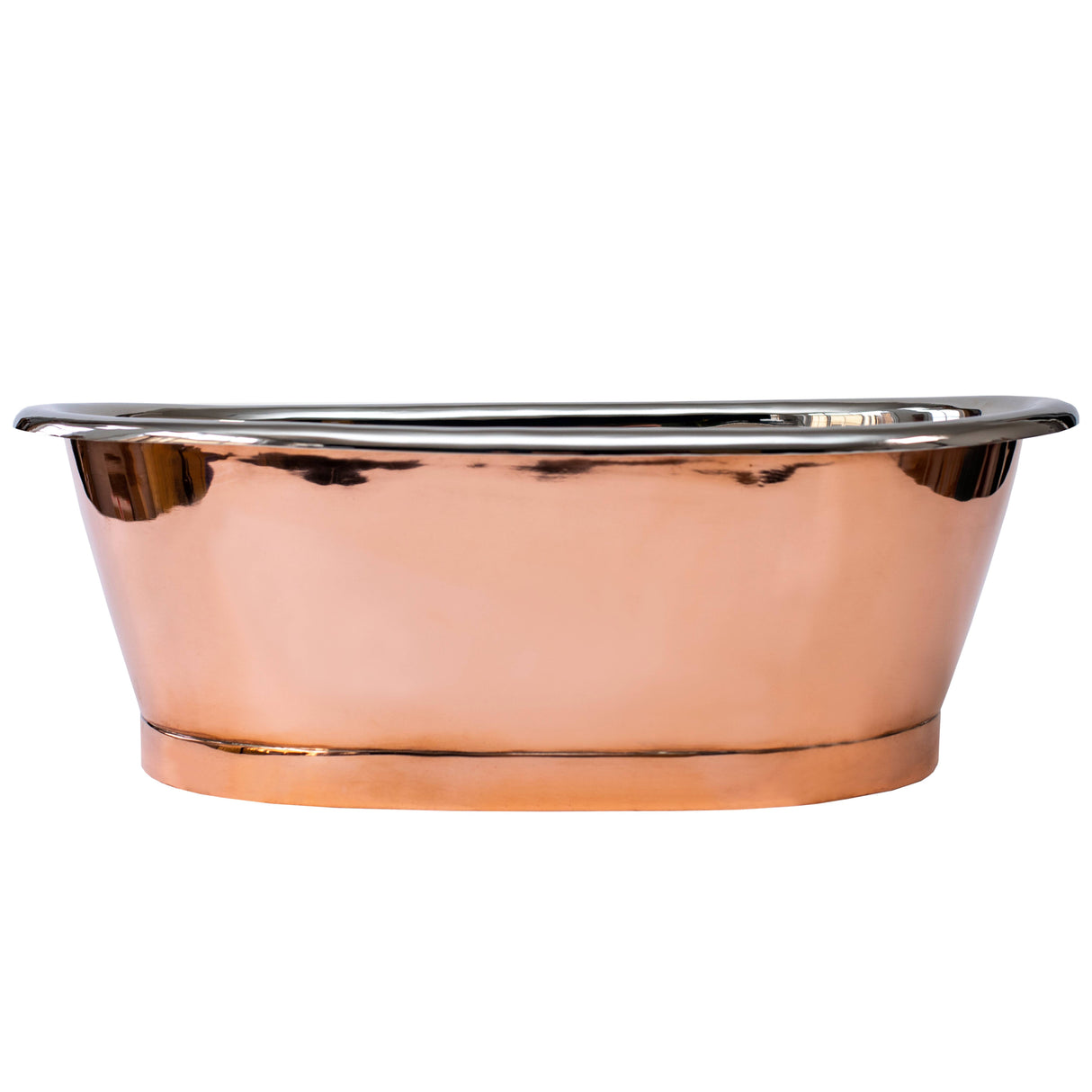 BC Designs Copper Nickel Roll Top Basin Copper/Nickel BAC055