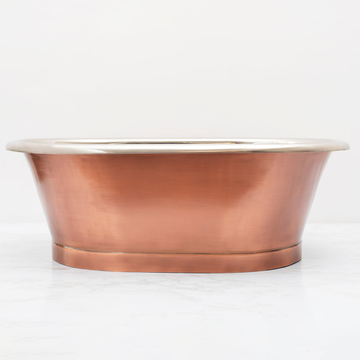 BC Designs Antique Copper Nickel Roll Top Basin L530 x W345mm Antique Copper/Nickel BAC056 LS2