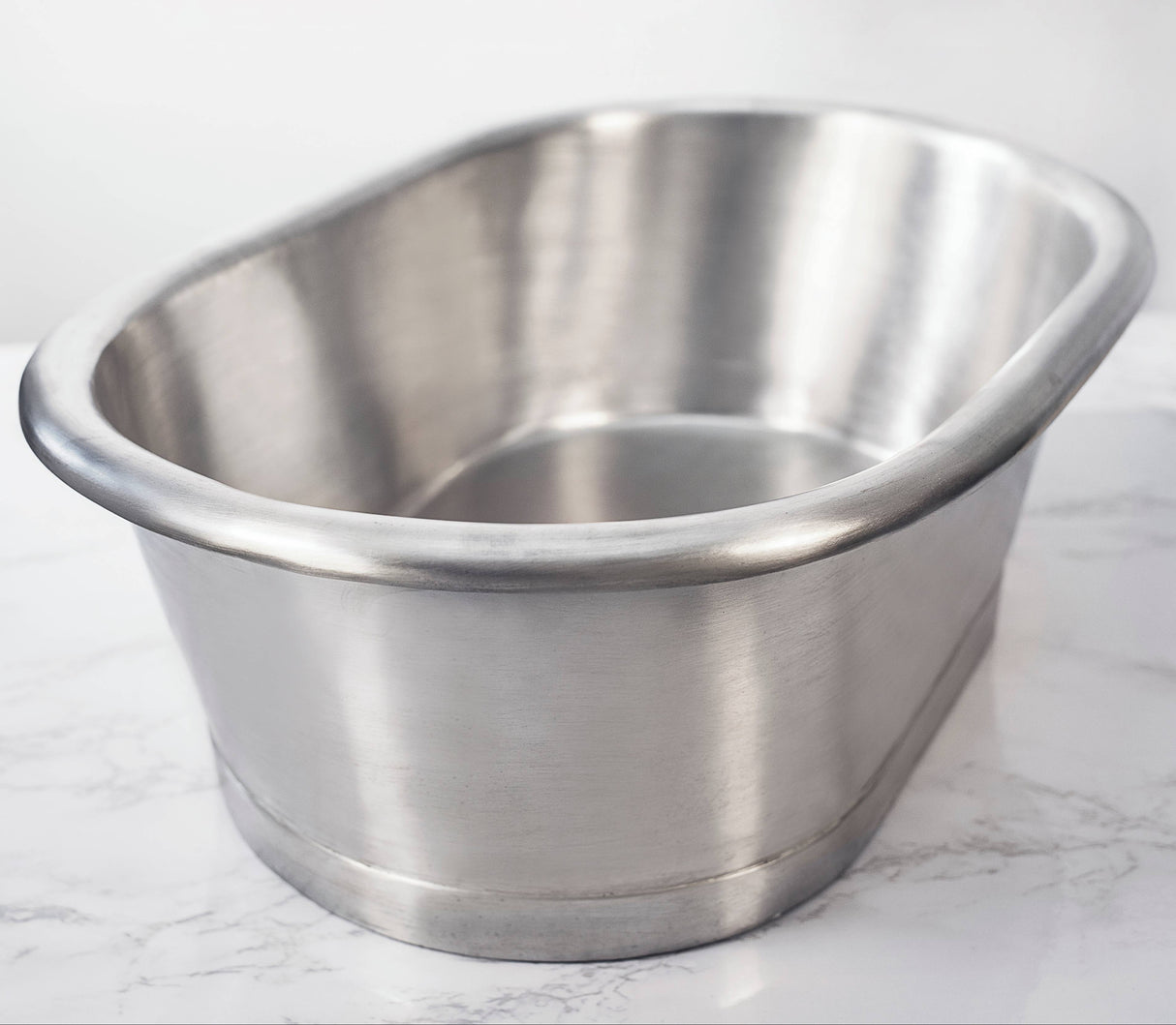 BC Designs Tin Roll Top Basin L530 x W345mm Tin BAC065 LS2