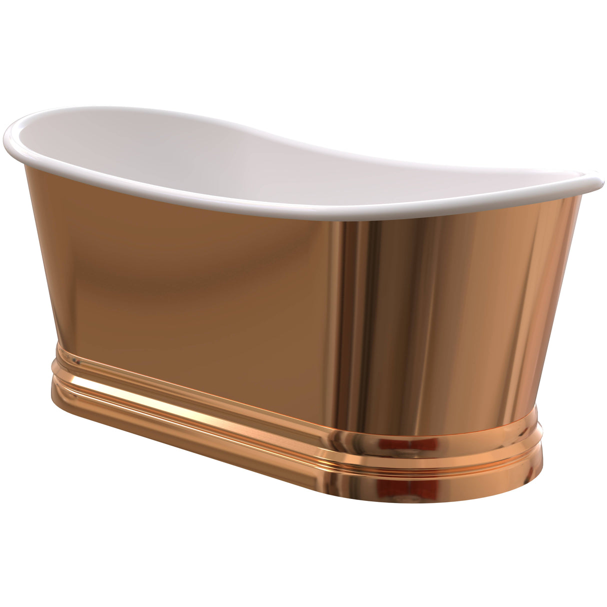 BC Designs Copper Acrylic Boat Bath L1800 x W800mm Copper/Acrylic BAC070_1