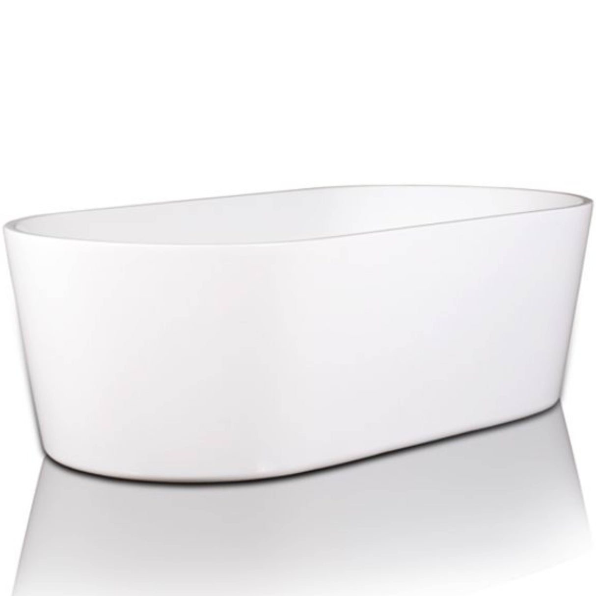 BC Designs Viado Acrymite Acrylic Freestanding Bath Gloss White BAS010