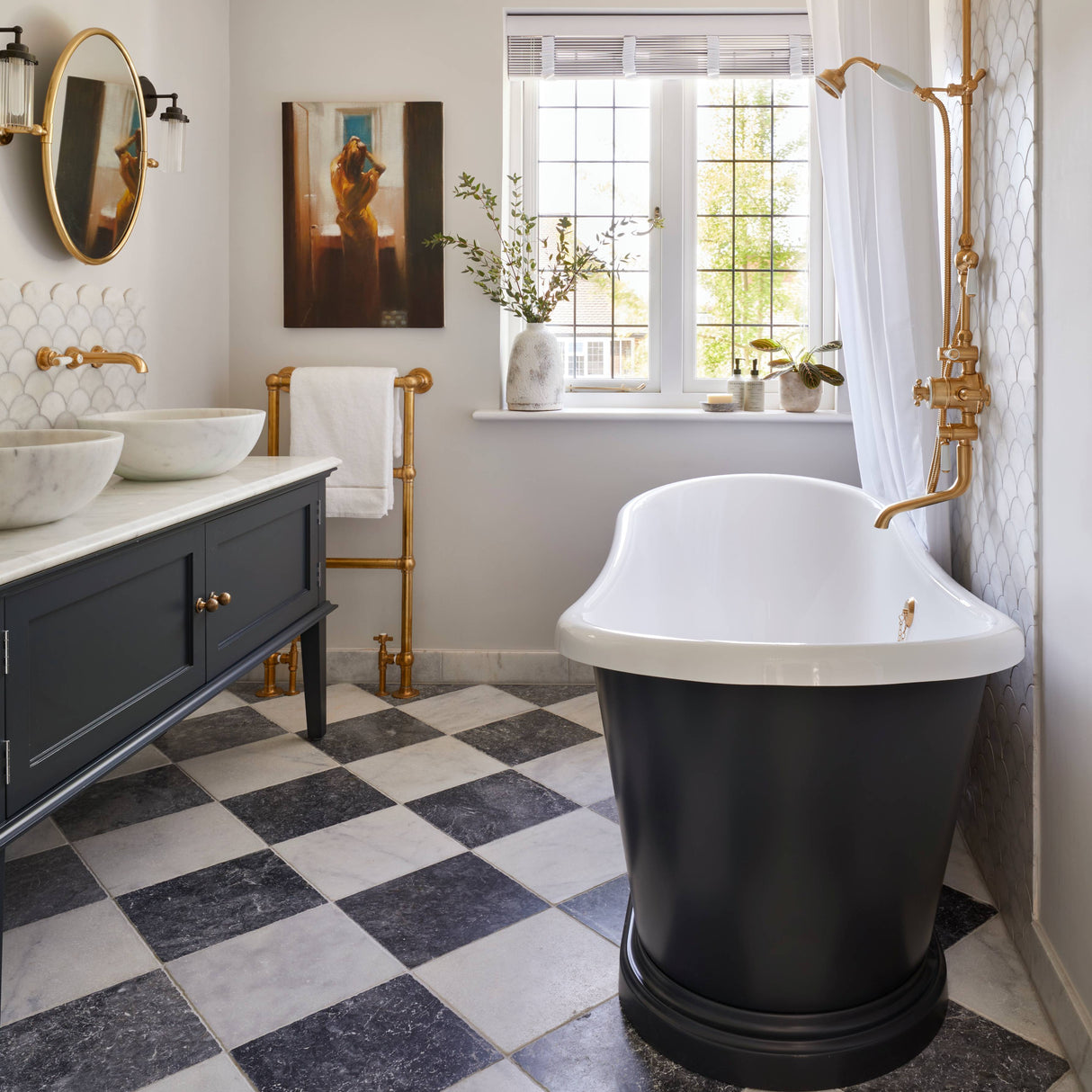 BC Designs The Boat Bath Acrylic Polished White BAS070 LS13