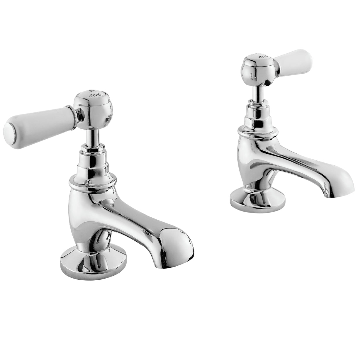 Hudson Reed Topaz Lever Basin Pillar Taps Chrome BC301HL
