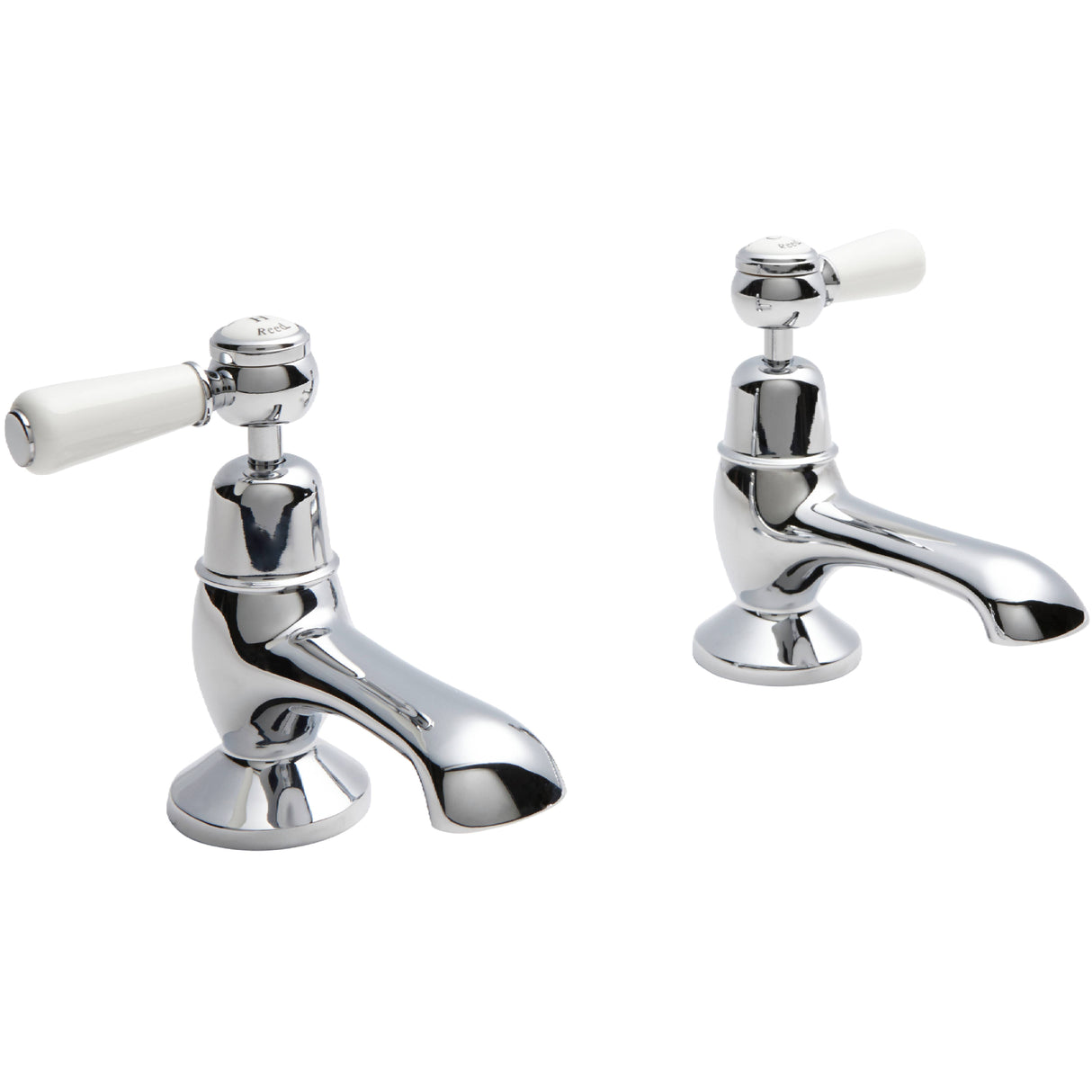 Hudson Reed Topaz Lever Bath Pillar Taps Chrome BC302DL