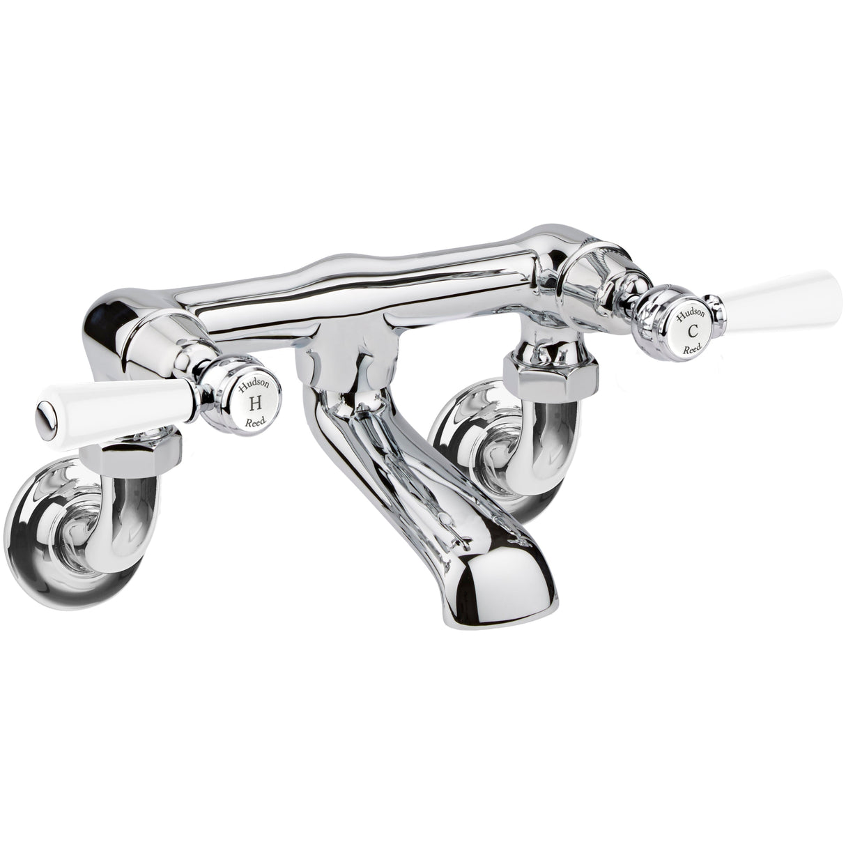 Hudson Reed Topaz Lever Wall Mounted Bath Filler Tap Chrome BC303DLWM