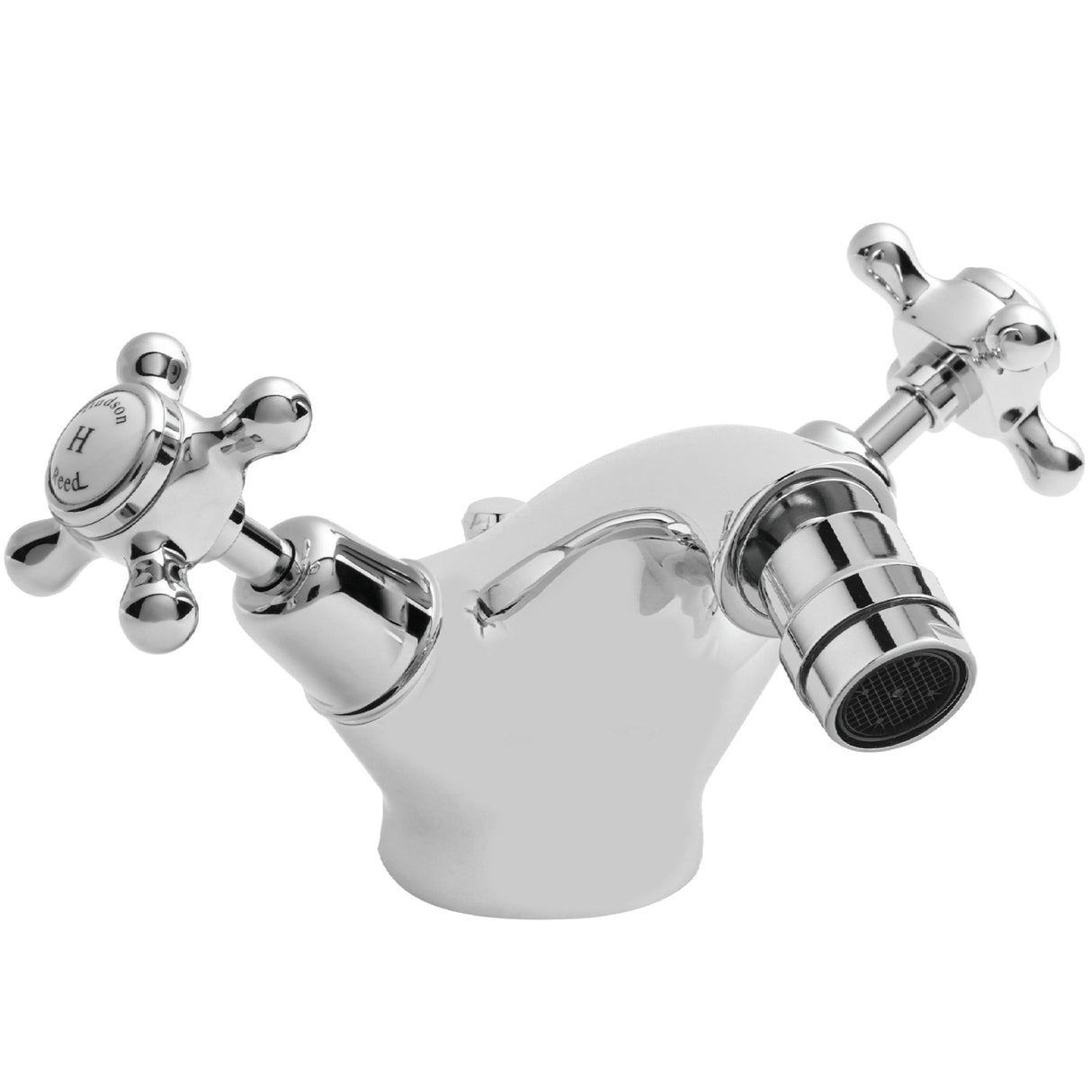 Hudson Reed Topaz Crosshead Bidet Mixer Tap & Waste Chrome BC306DX