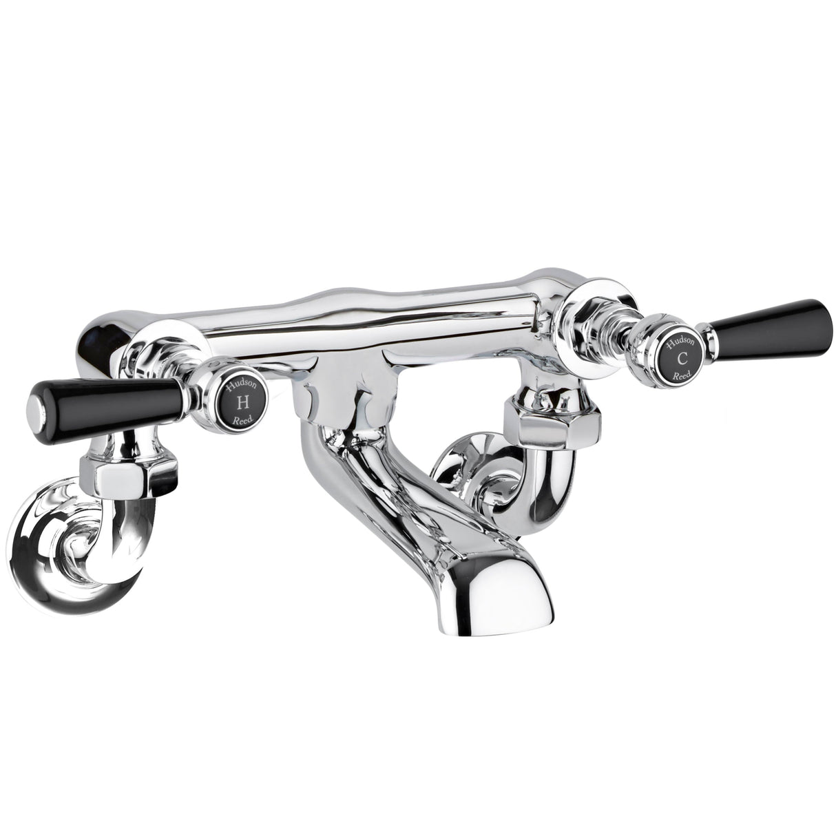 Hudson Reed Topaz Lever Wall Mounted Bath Filler Tap Chrome BC403HLWM