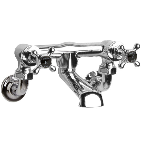 Hudson Reed Topaz Crosshead Wall Mounted Bath Filler Tap Chrome BC403HXWM