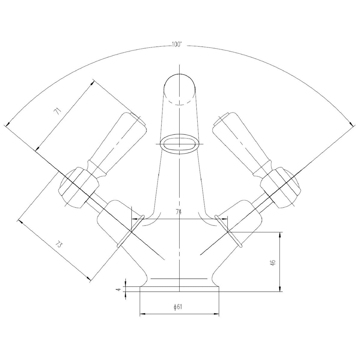 Hudson Reed Topaz Lever Basin Mixer Tap & Waste Chrome BC405DL LD