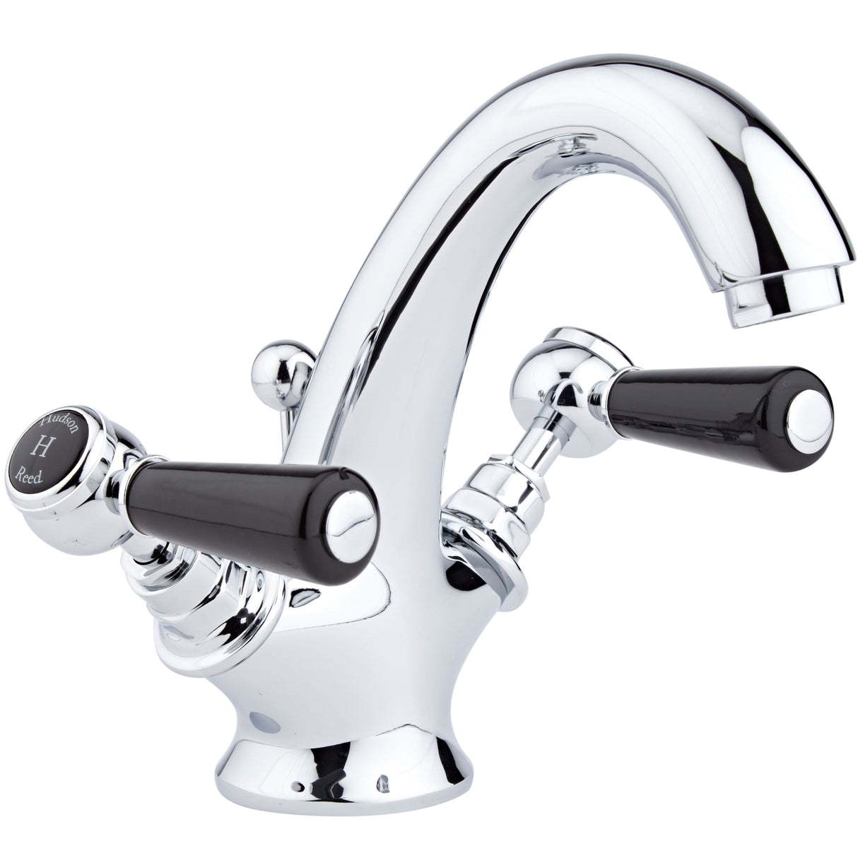Hudson Reed Topaz Lever Basin Mixer Tap & Waste Chrome Chrome BC405HL