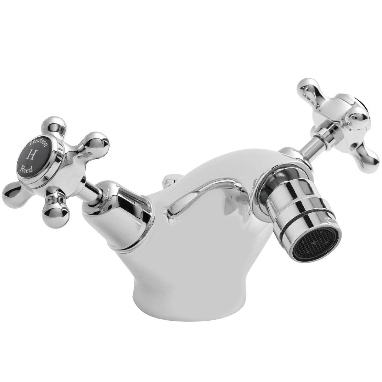 Hudson Reed Topaz Crosshead Bidet Mixer Tap & Waste Chrome BC406DX