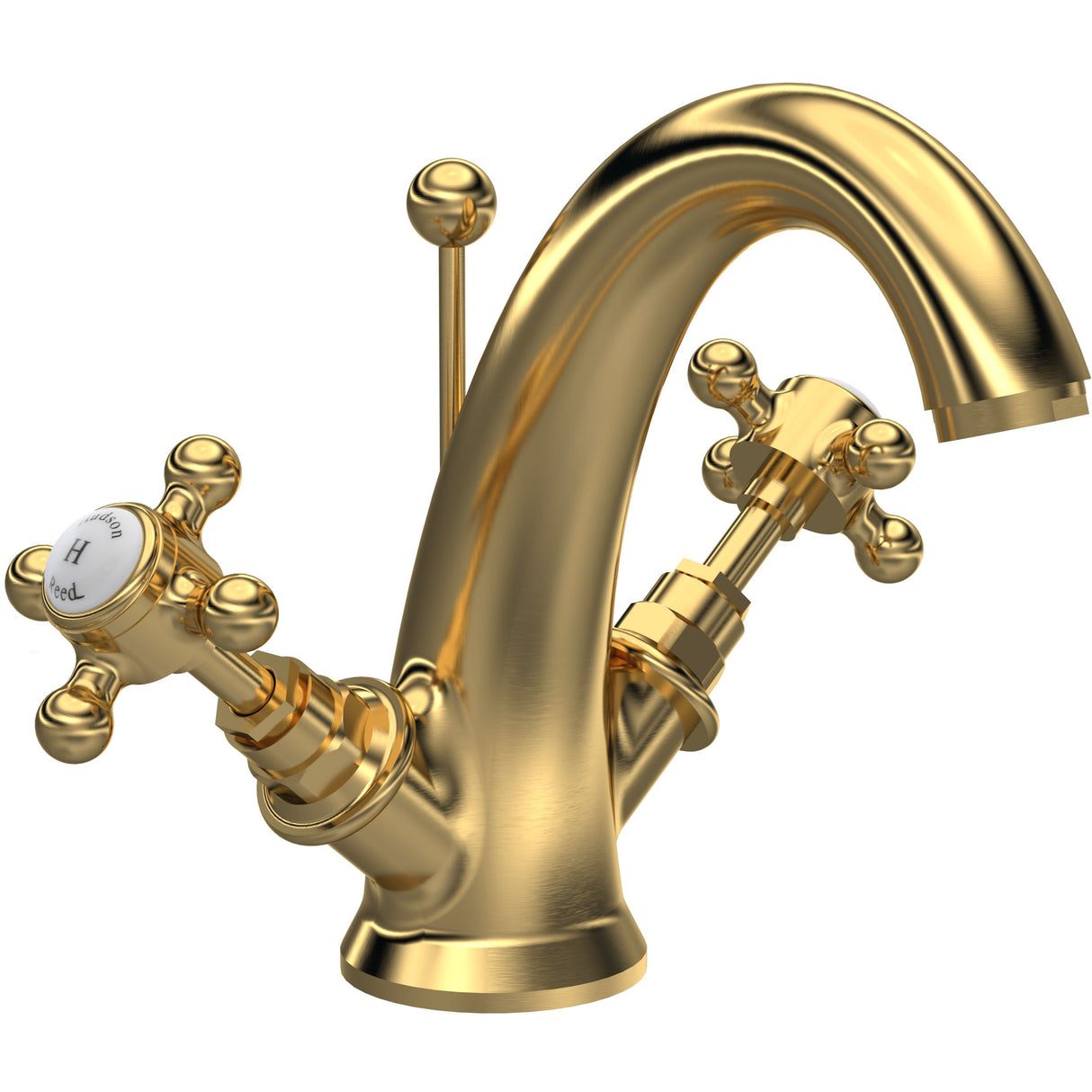 Hudson Reed Topaz Crosshead Basin Mixer Tap & Waste BC805HX