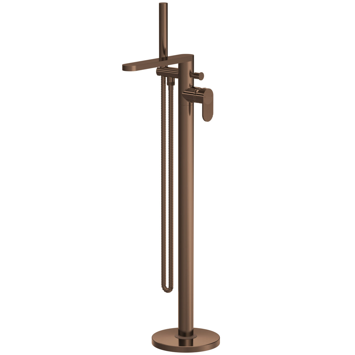Nuie Cyprus Freestanding Bath Shower Mixer Tap with Shower Kit Brushed Bronze BIN1521F