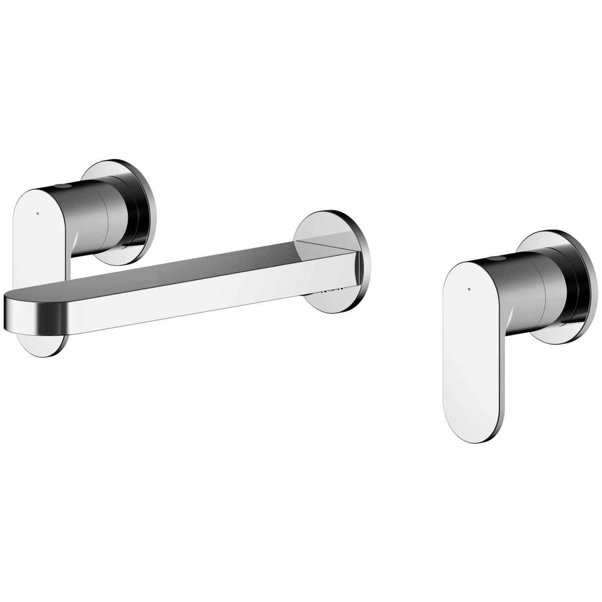 Nuie Binsey 3-Hole Wall Mounted Basin Mixer Tap Chrome BIN317