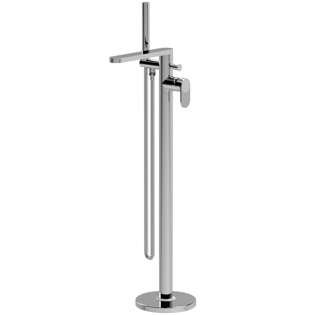 Nuie Cyprus Freestanding Bath Shower Mixer Tap with Shower Kit Chrome BIN321F