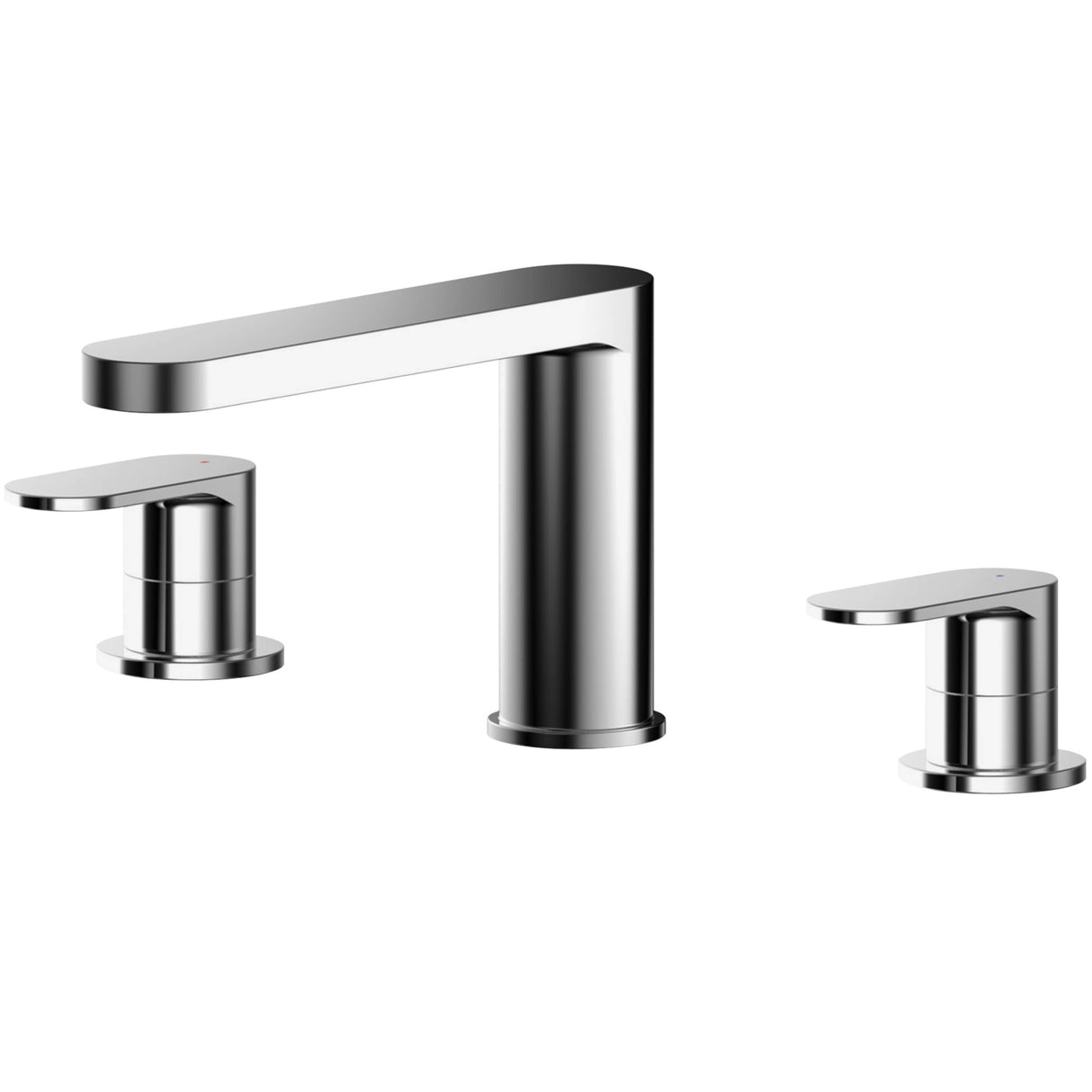 Nuie Binsey 3-Hole Deck Mounted Bath Filler Tap Chrome BIN333