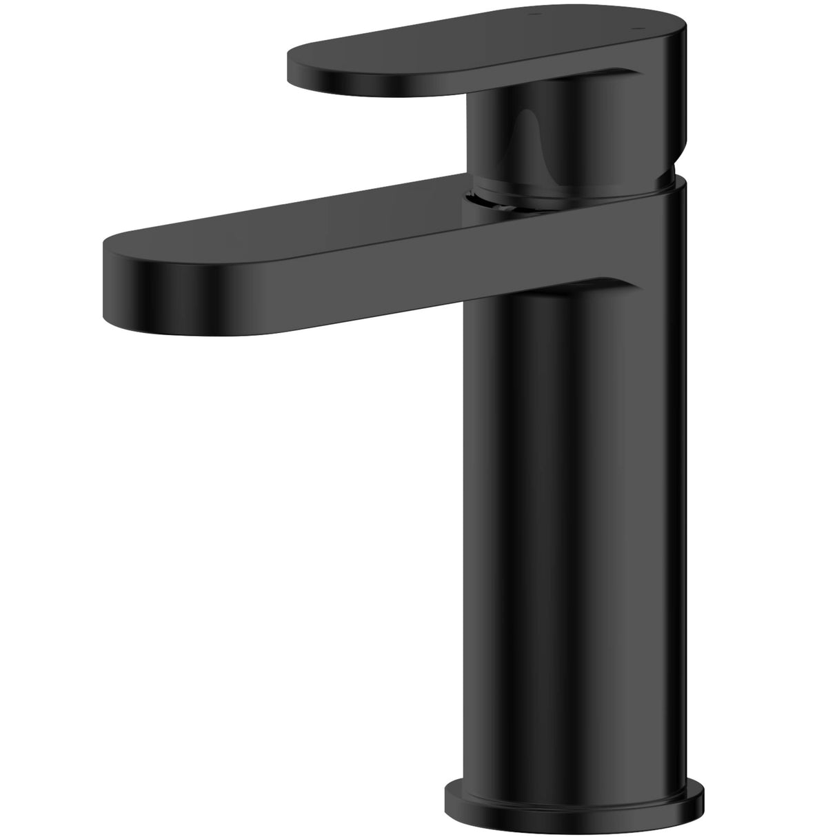 Nuie Binsey Mono Basin Mixer Tap with Waste Matt Black BIN405