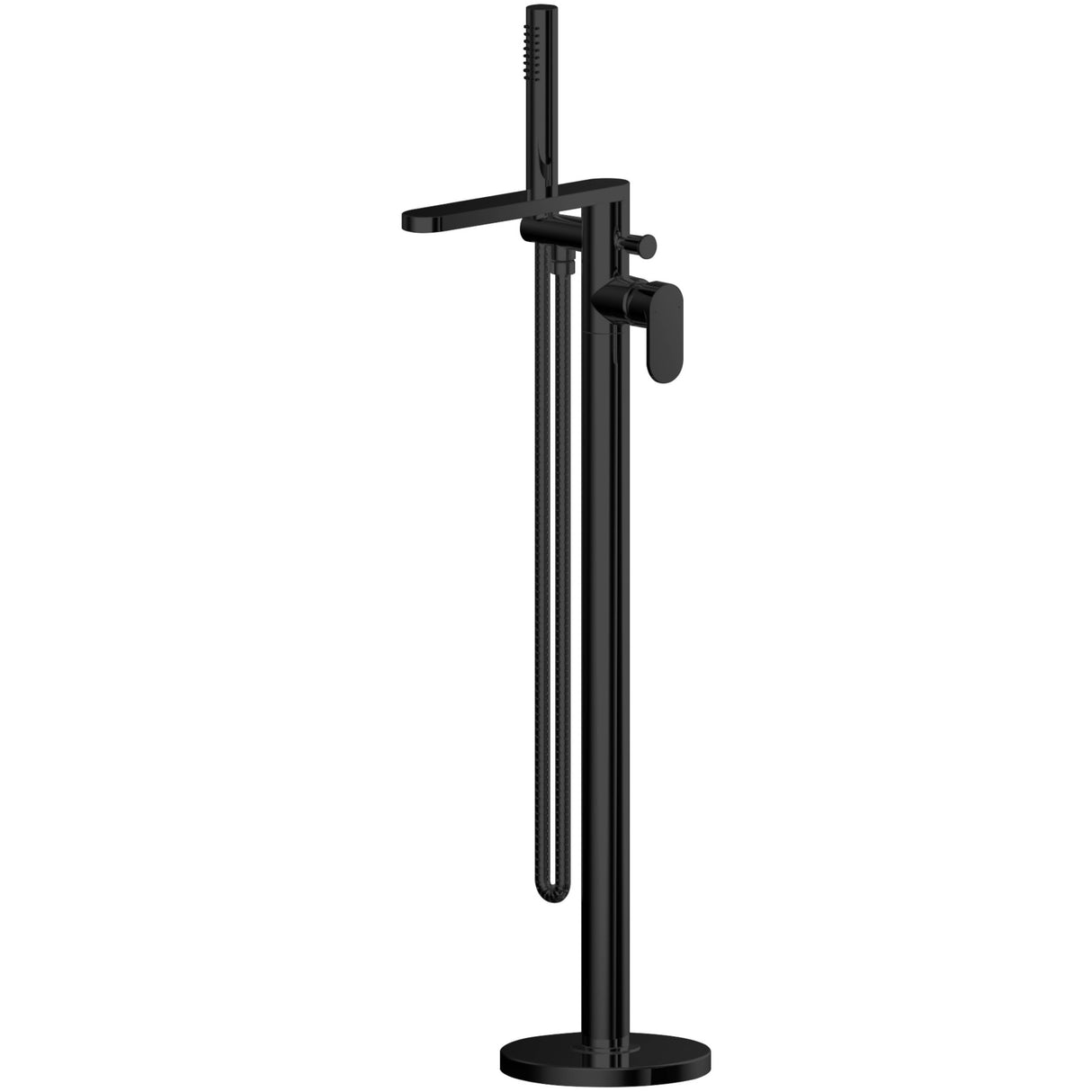 Nuie Binsey Freestanding Bath Shower Mixer Tap with Shower Kit Matt Black BIN421