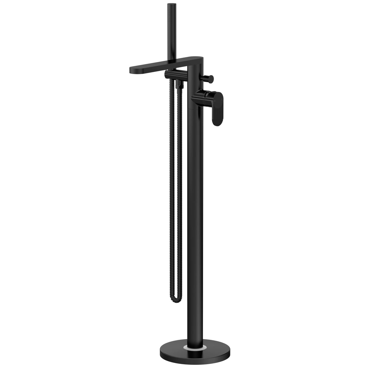 Nuie Cyprus Freestanding Bath Shower Mixer Tap with Shower Kit Matt Black BIN421F