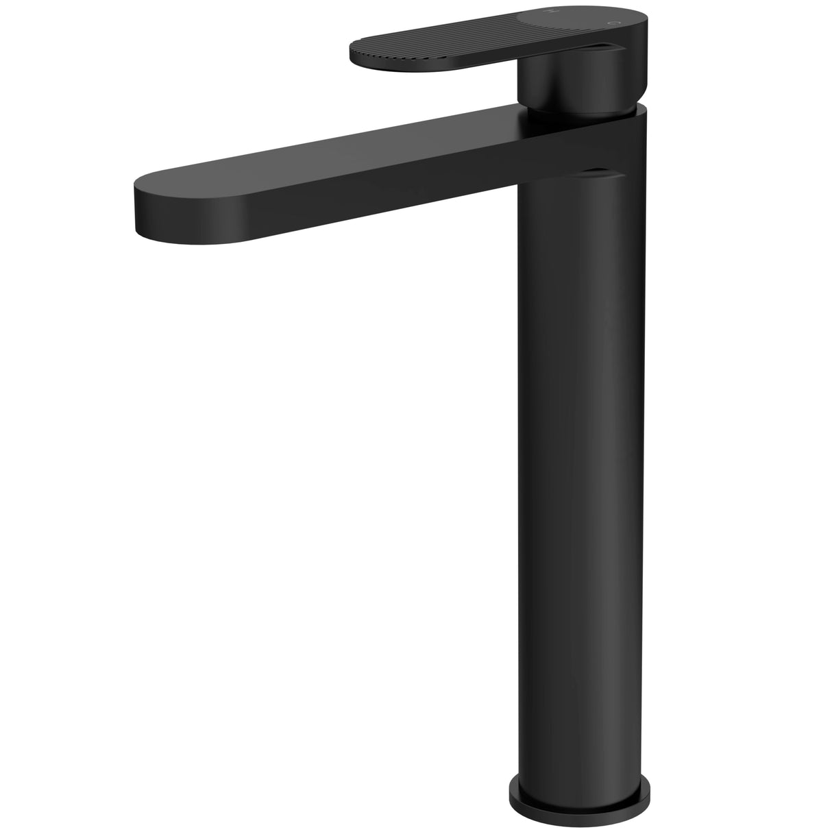 Nuie Cyprus Tall Mono Basin Mixer Tap Matt Black BIN470F