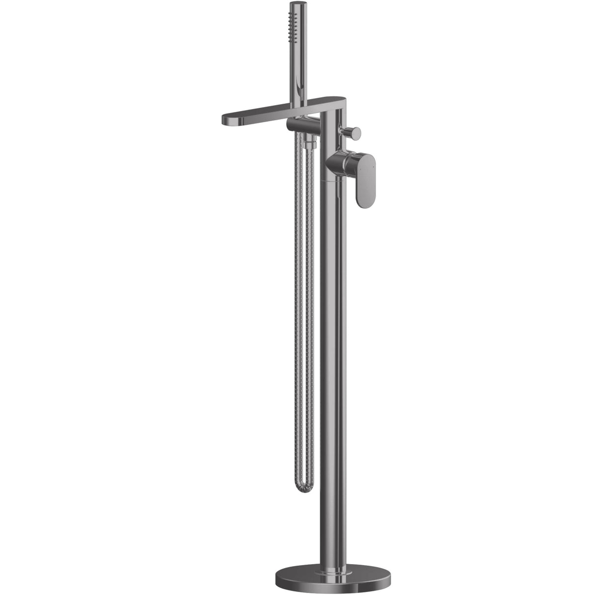 Nuie Binsey Freestanding Bath Shower Mixer Tap with Shower Kit Brushed Pewter BIN721