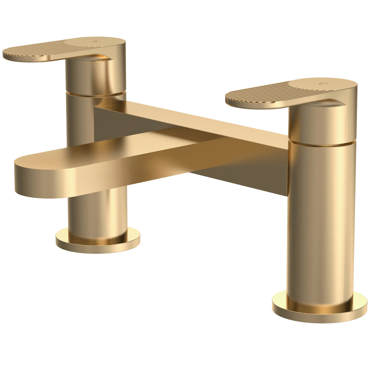 Nuie Cyprus Bath Filler Tap Brushed Brass BIN803F