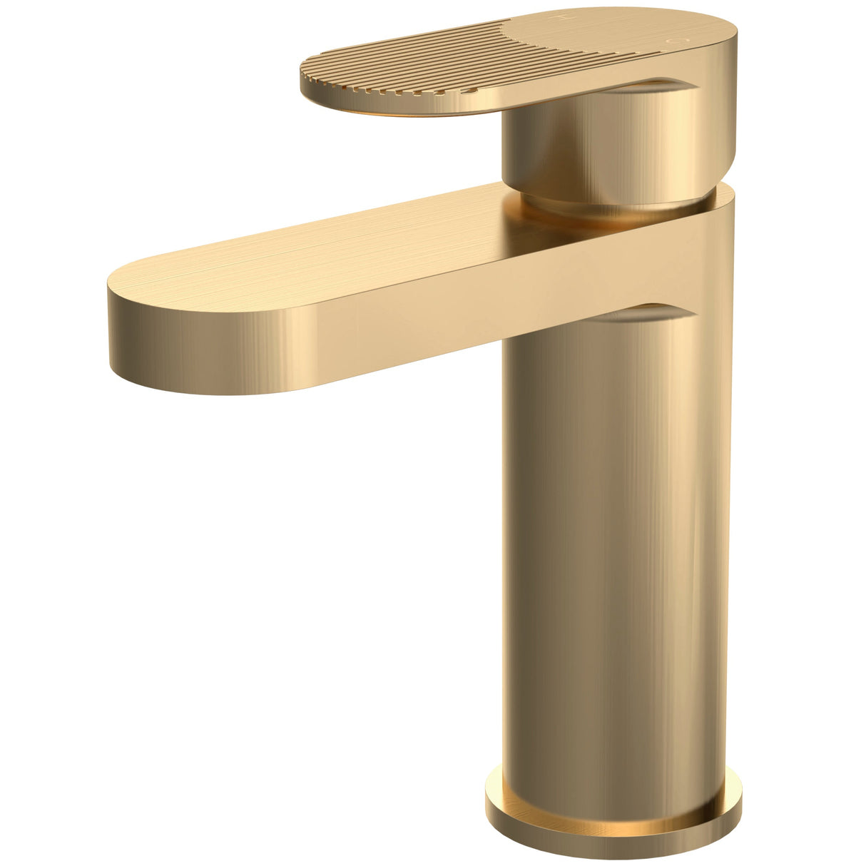 Nuie Cyprus Mono Basin Mixer Tap with Waste Brushed Brass BIN805F