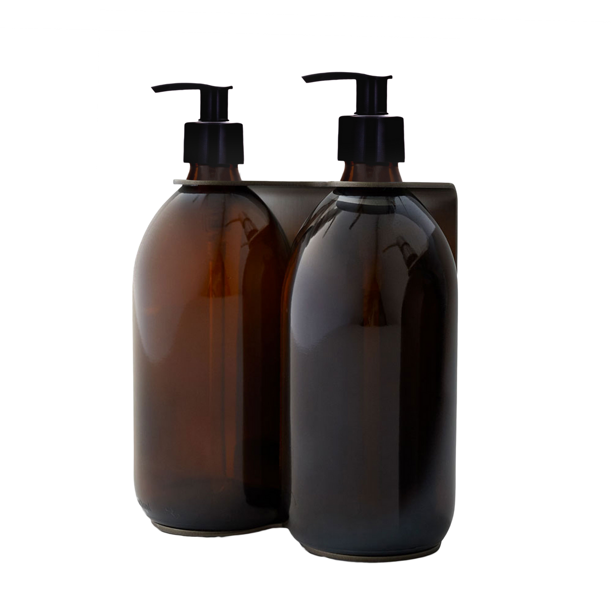 Black Double Wall Mounted Soap Dispensers