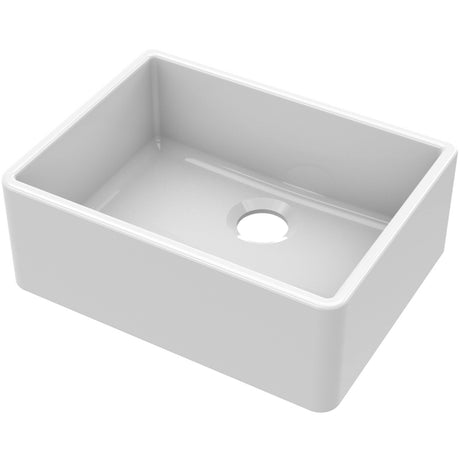 Nuie Butler Sink With Central Waste 595 x 450 x 220mm - White BU10024