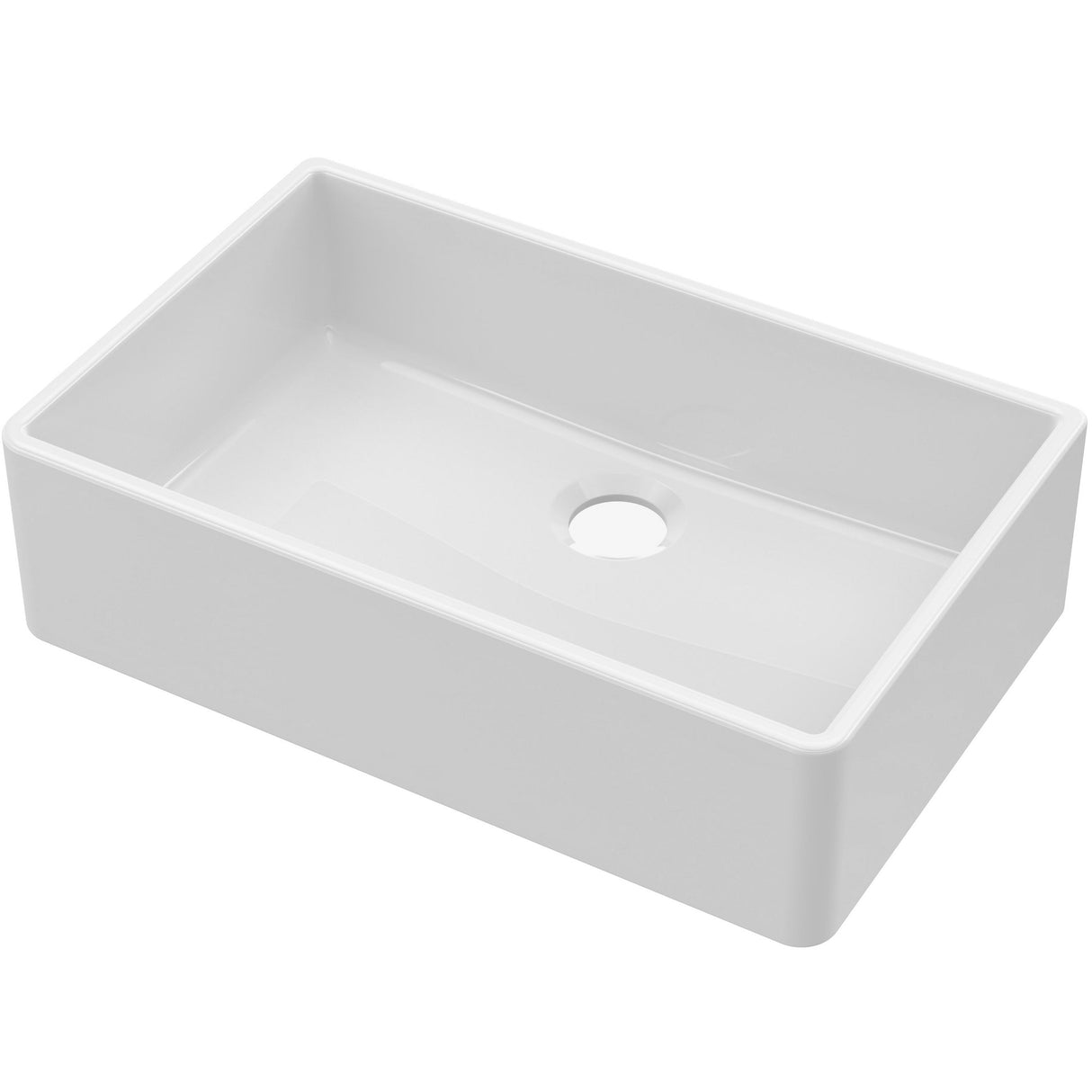 Nuie Butler Sink With Central Waste 795 x 500 x 220mm - White BU10032