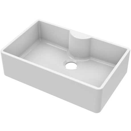Nuie Butler Sink With Central Waste & Tap Ledge 795 x 500 x 220mm - White BU12032