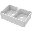 Nuie 2.0 Bowl Butler Sink With Stepped Weir 795 x 500 x 220mm - White BU120AS32D
