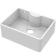 Nuie Butler Sink With Central Waste, Overflow & Tap Ledge 595 x 450 x 220mm - White BU12124
