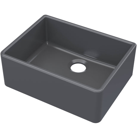 Nuie Butler Sink With Central Waste 595 x 450 x 220mm  - Soft Black BU40024