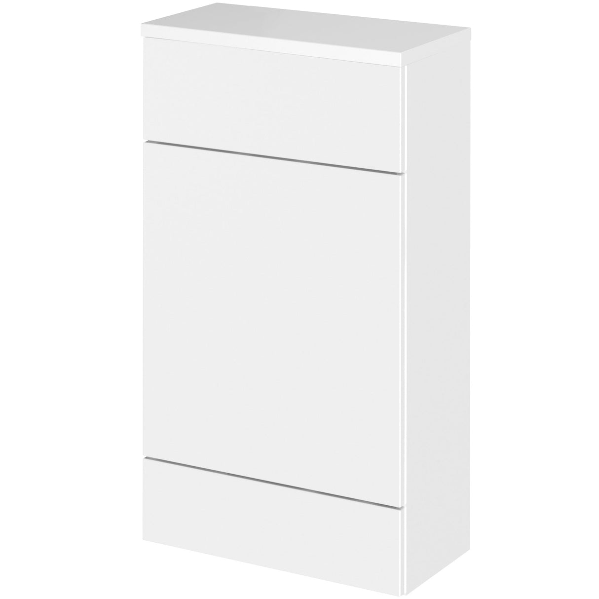 Hudson Reed Fusion Slimline 500mm WC Unit & Top Gloss White CBI104A