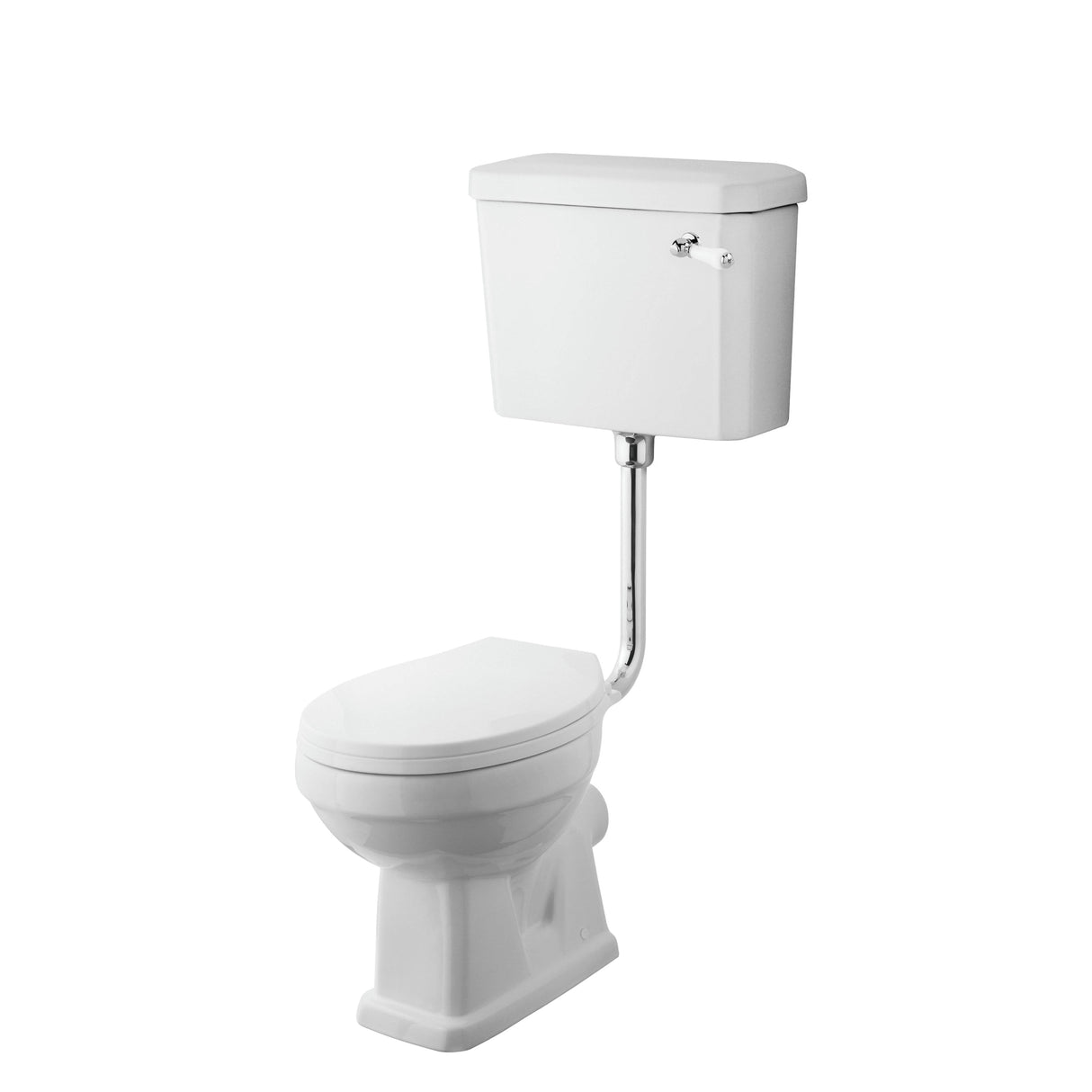 Nuie Carlton Low Level Toilet With Cistern Lever & Pipe Kit CCT001