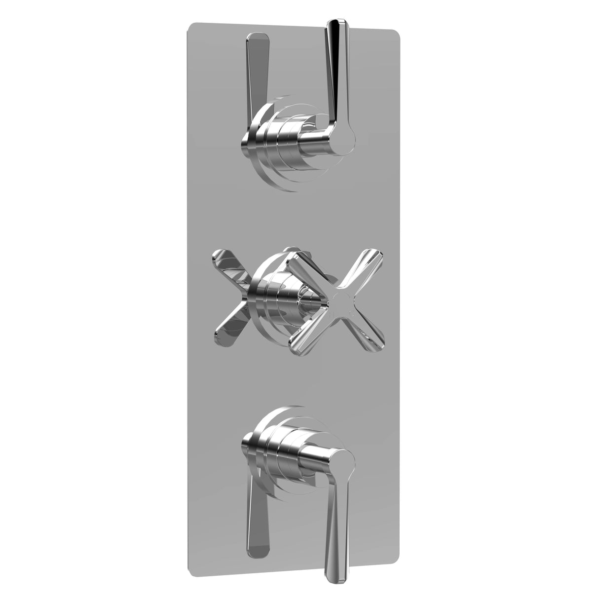Nuie Aztec 2 Outlet Thermostatic Concealed Shower Valve Chrome CLL3211