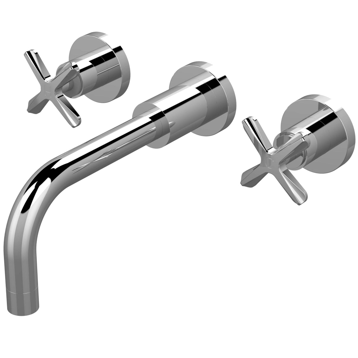 Nuie Aztec 3-Hole Wall Mounted Basin Mixer Tap Chrome CLX317